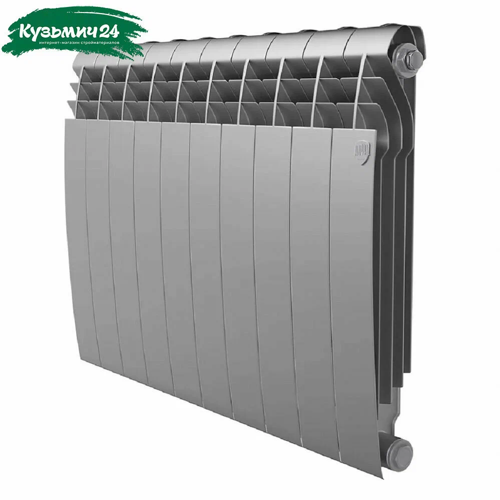 Радиатор Royal Thermo Biliner Alum 500 Silver Satin - 10 секц. — фото 1