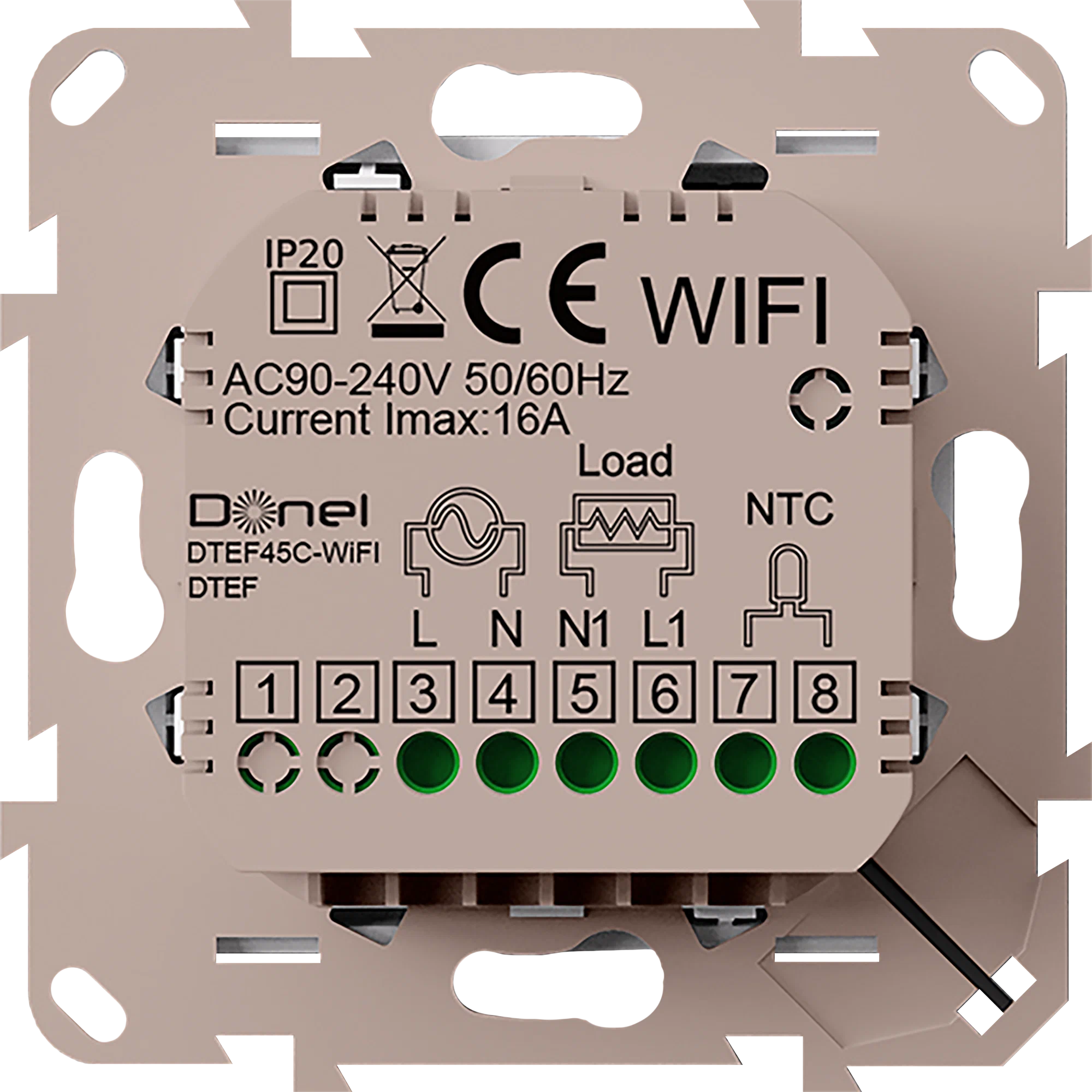 Беспроводной термостат HUBERT AC8048RFWIFI (wi-fi управление, управление через Алису, колонку Алиса) — фото 1