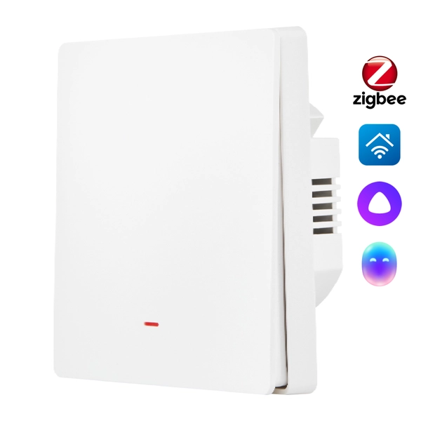 Выключатель HOMMYN настенный zigbee 1 клавиша (без нейтрали) SWZBNN01W — фото 1