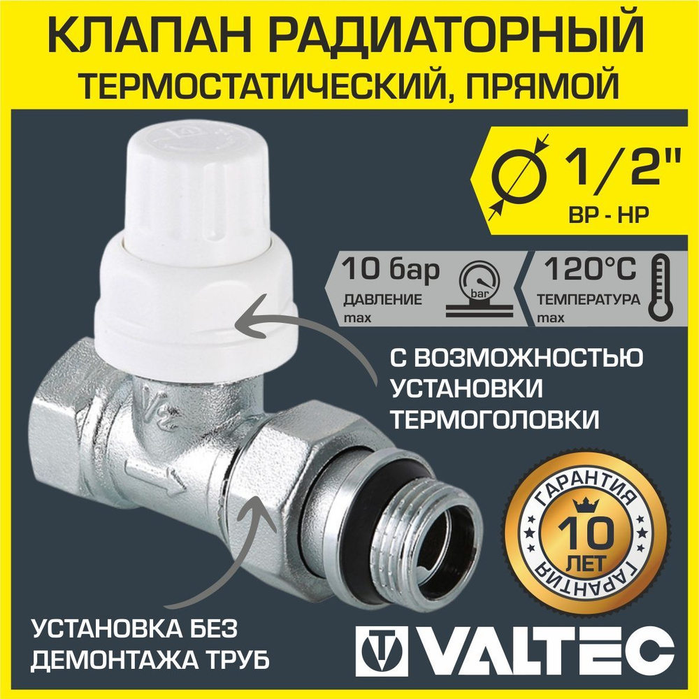 Клапан термостатический Giacomini R415Н для радиатора осевой 1/2" ВН угловой, Kvs-2.06м3/ч — фото 1