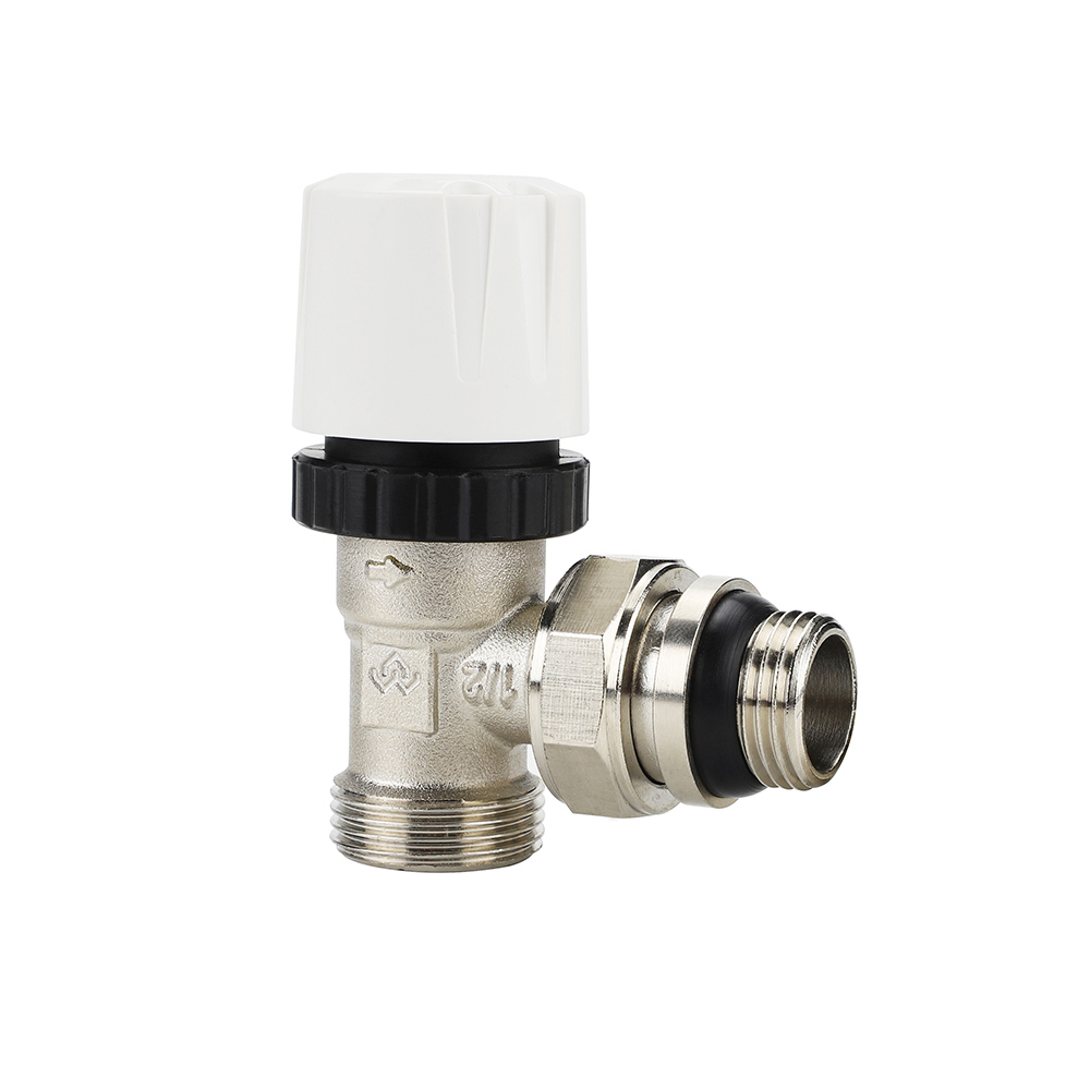Клапан радиаторный VARMEGA 1/2" x 3/4" EK термостатический угловой с самоуплотняющимся полусгоном, VM10412 — фото 1