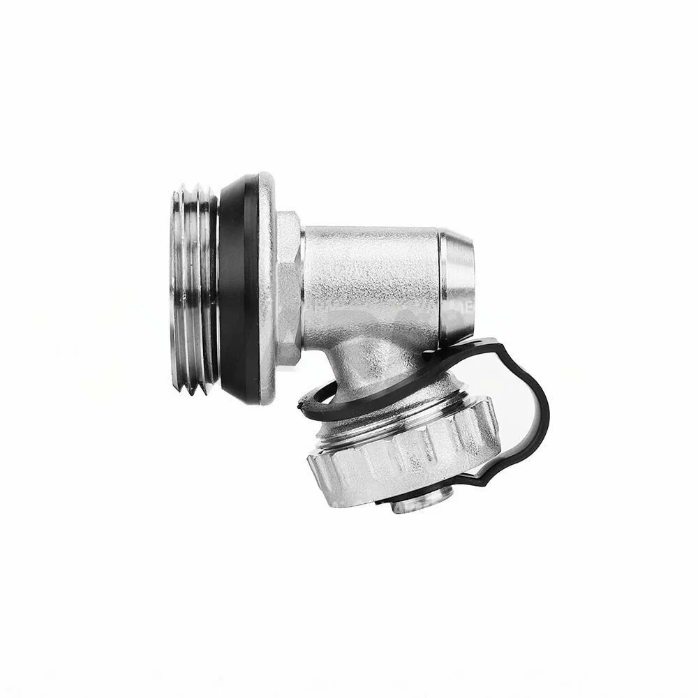 Клапан радиаторный VARMEGA 1/2" ручной, угловой с самоуплотняющимся полусгоном, VM10011 — фото 1