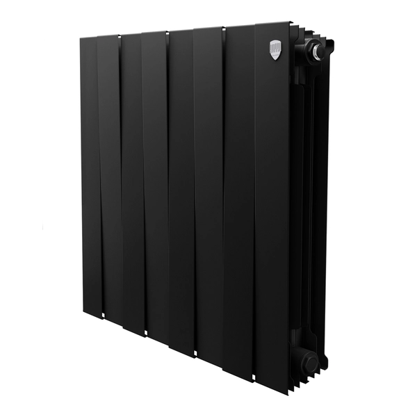 Радиатор биметаллический Royal Thermo PianoForte 500 Чёрный - 8 секц. — фото 1
