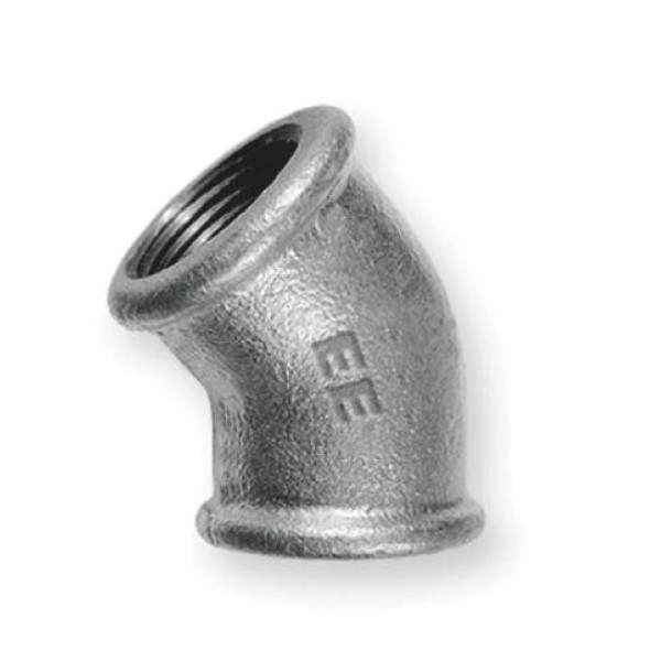 Отвод 1*45 оцинкованный — фото 1